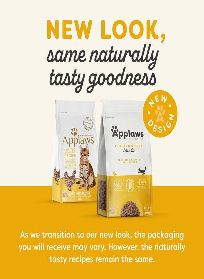 Applaws Complete Dry Cat Food, Grain-Free, Limited and Natural Ingredients, Added Vitamins & Minerals, High Protein, Supports Digestion, Chicken Recipe (4 Pound Bag) - Image 2